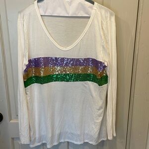 Mardi Gras blouse